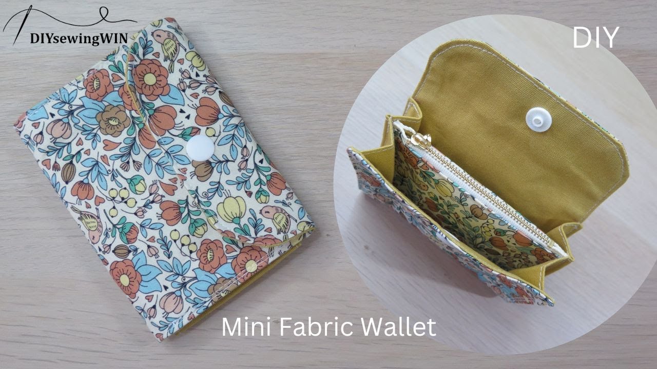 Mini Fabric Wallet (布錢包) [DIYsewingWIN]
