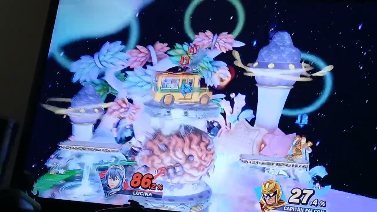 Smash bros ultimate match. (Im controlling Lucina)