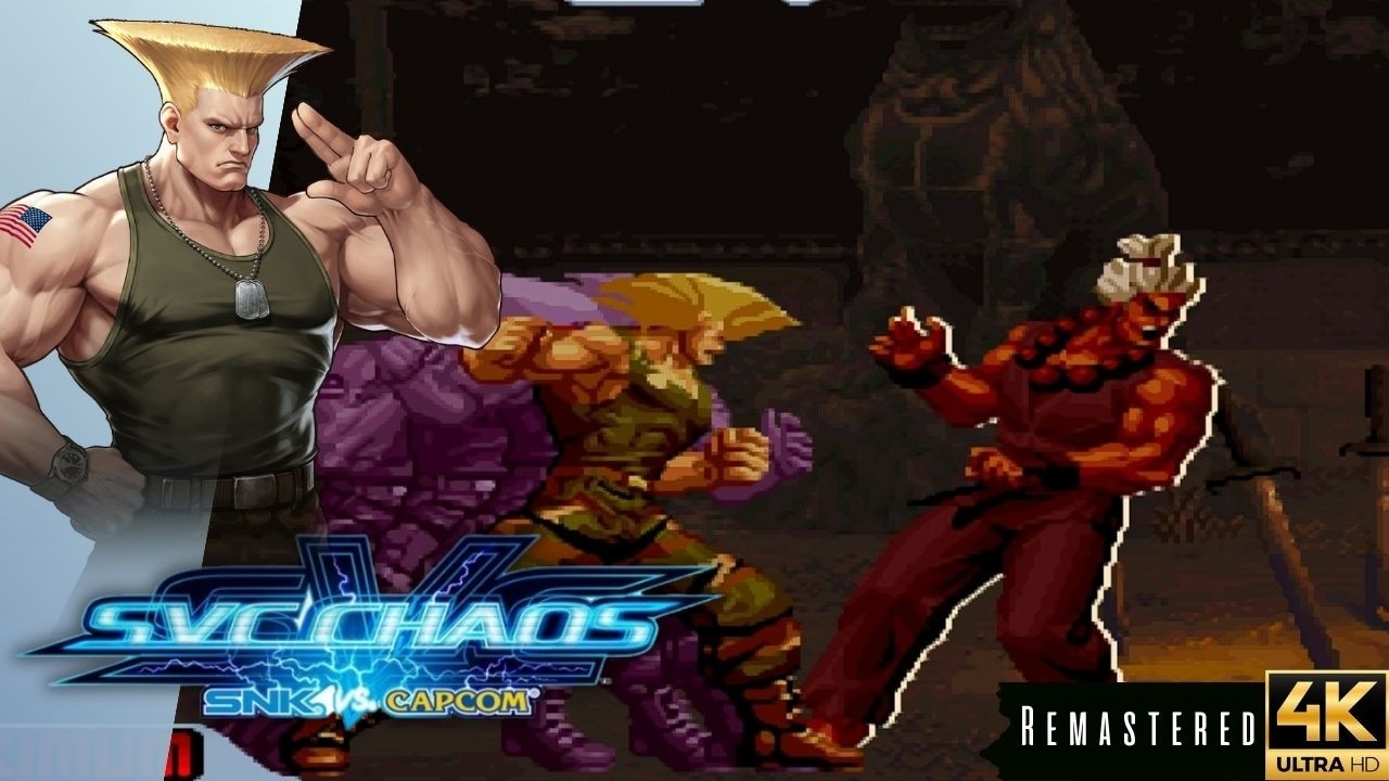SVC Chaos SNK Vs Capcom - Guile (Arcade / 2003) 4K 60FPS