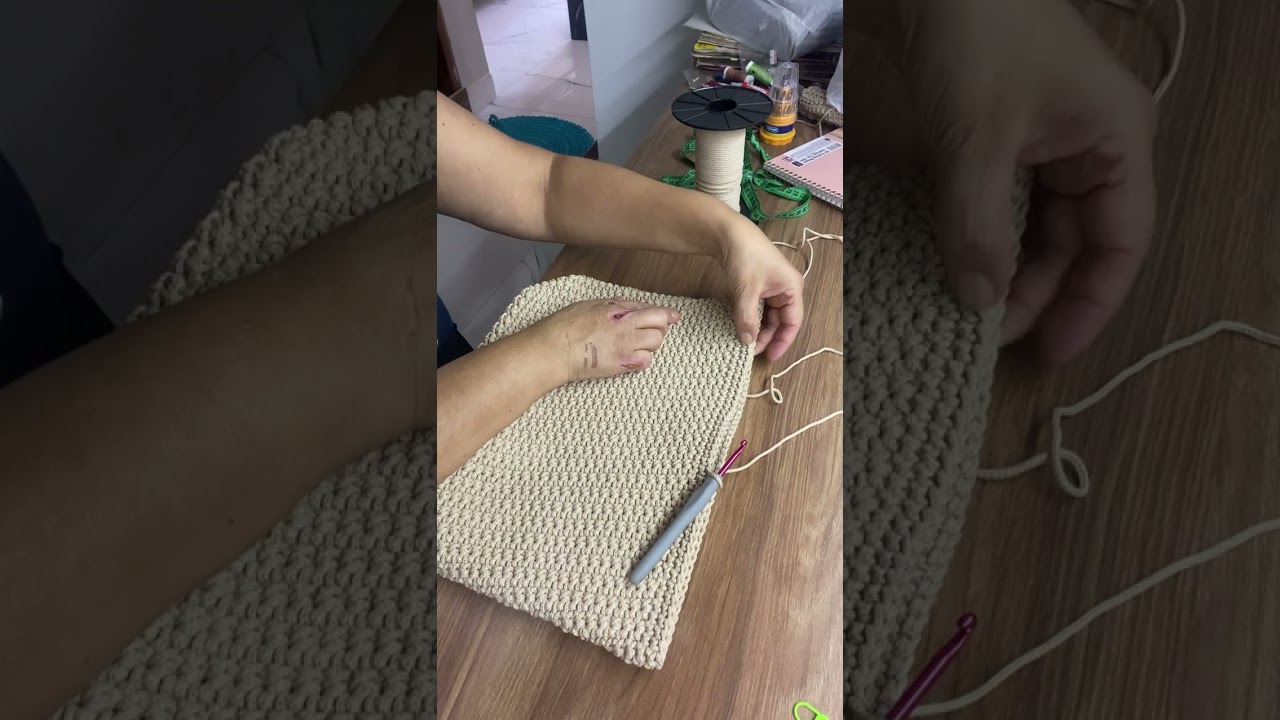 Bolsa saco em 𝓬𝓻𝓸𝓬𝓱ê 🧶