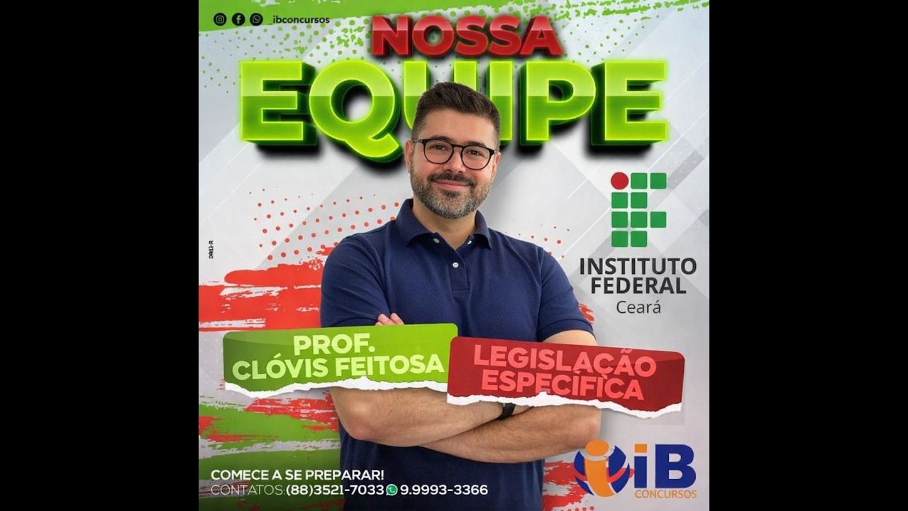 CONCURSO IFCE 2026 -  LEGISLA&Ccedil;&Atilde;O DO SERVI&Ccedil;O P&Uacute;BLICO FEDERAL