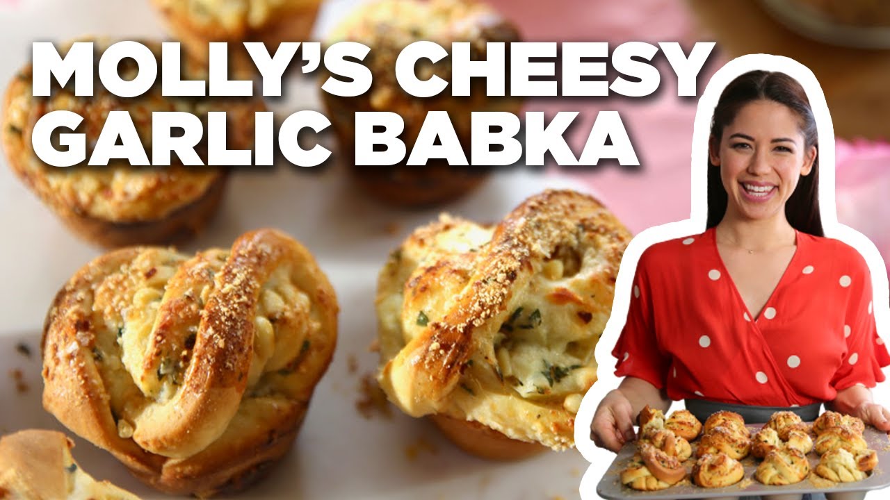 Molly Yeh's Cheesy Garlic Babka Muffins | Girl Meets Farm | Food Network