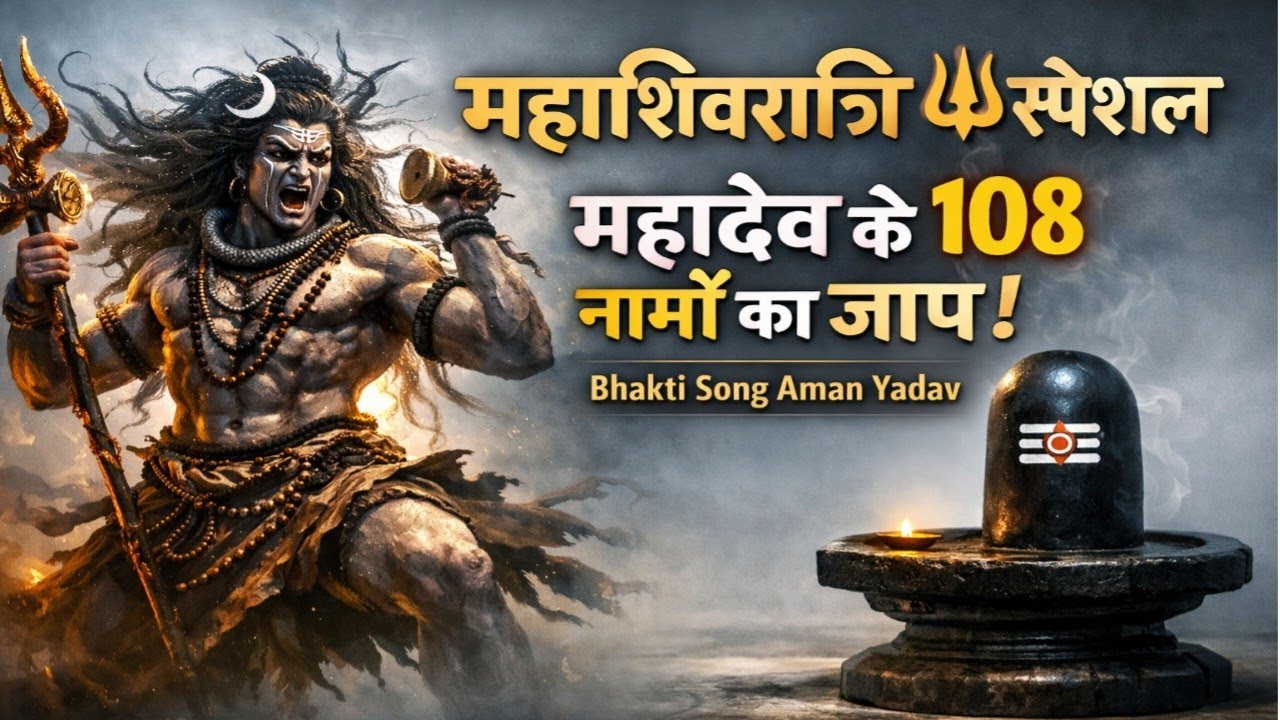 🔥महाशिवरात्रि स्पेशल 🔱| महादेव के 108 नामों का जाप | Aman Yadav | #video #bhaktisong #mahashivratri