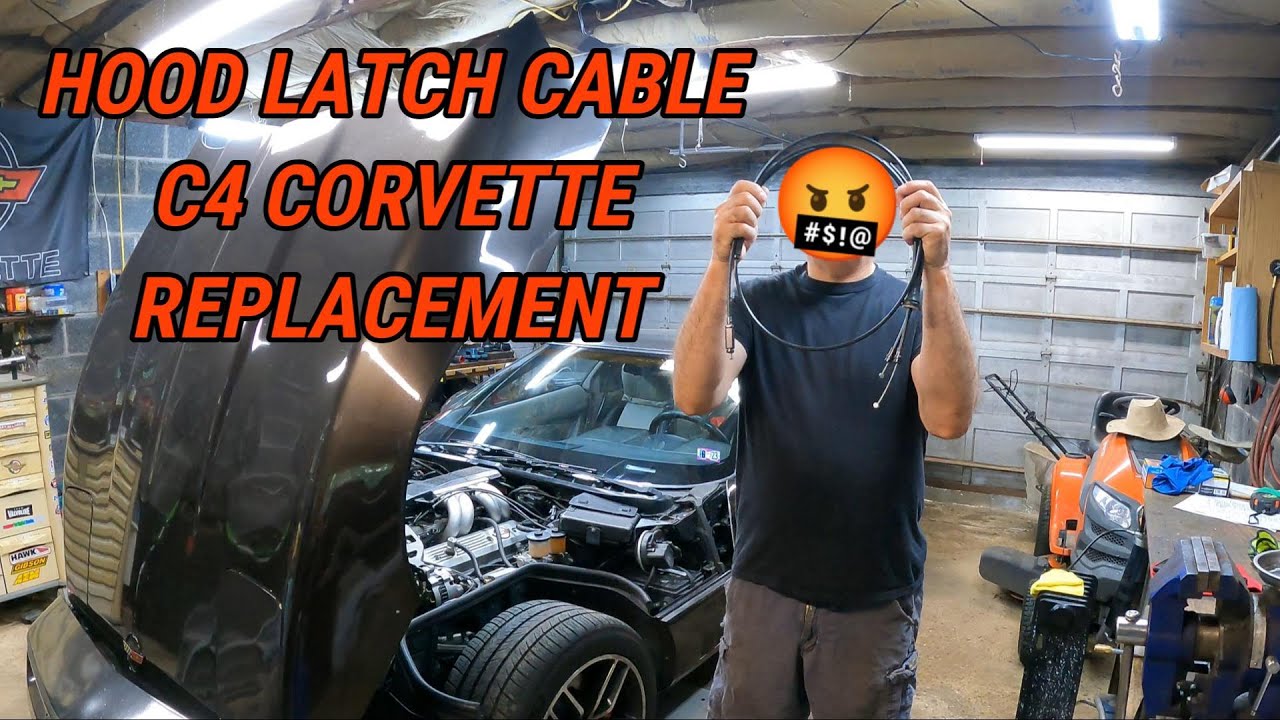 HOOD LATCH CABLE C4 CORVETTE 😣