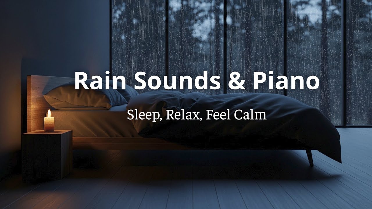 Calming Rain with Peaceful Piano – Relaxing Music to Unwind, Let Go and Sleep Well