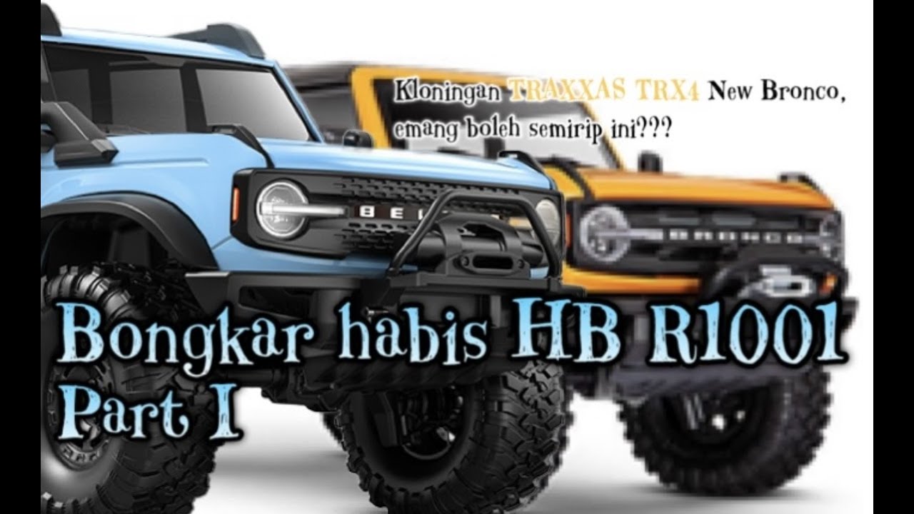 Bongkar habis RC fenomenal HuangBo HB R1001, part I