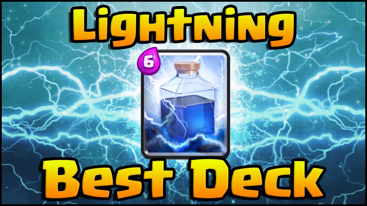 Clash Royale - Best Lightning Decks | Hog Rider Lightning, Giant Lightning, Lava Hound Lightning