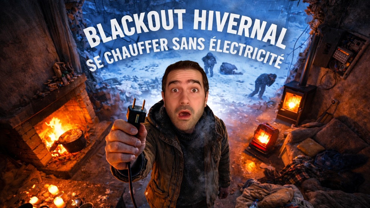 BLACKOUT hivernal : se CHAUFFER sans ÉLECTRICITÉ ? C'est POSSIBLE !