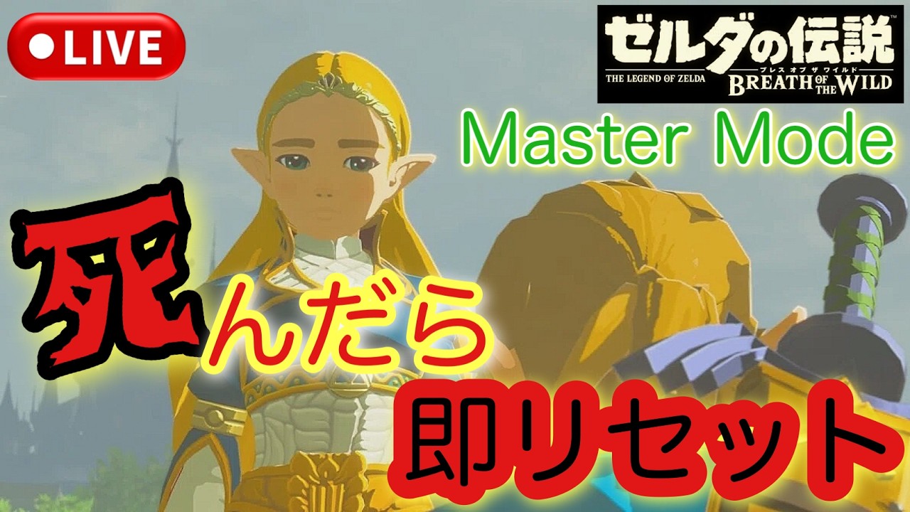 𓆲【ゼルダ配信】Part14 死んだら即リセット！！ブレワイ(マスターモード)  を1年半ぶりに振り返ろう！！ #ブレスオブザワイルド #ブレワイ