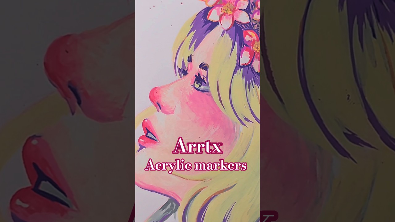 Discount on the video ✌🏻💖🍋 @arrtxglobal #arrtxacrylicmarkers  #arrtx36ss  #arrtx #artists #fyp