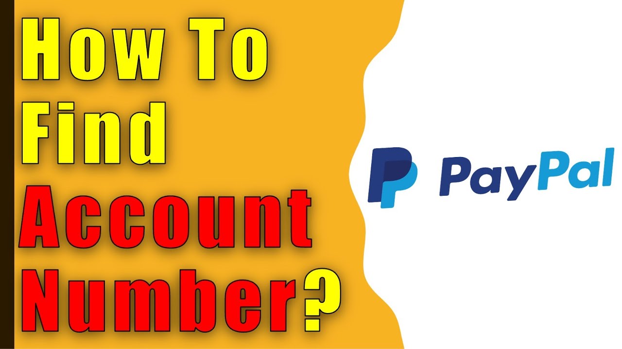 How to find PayPal account number online on website?