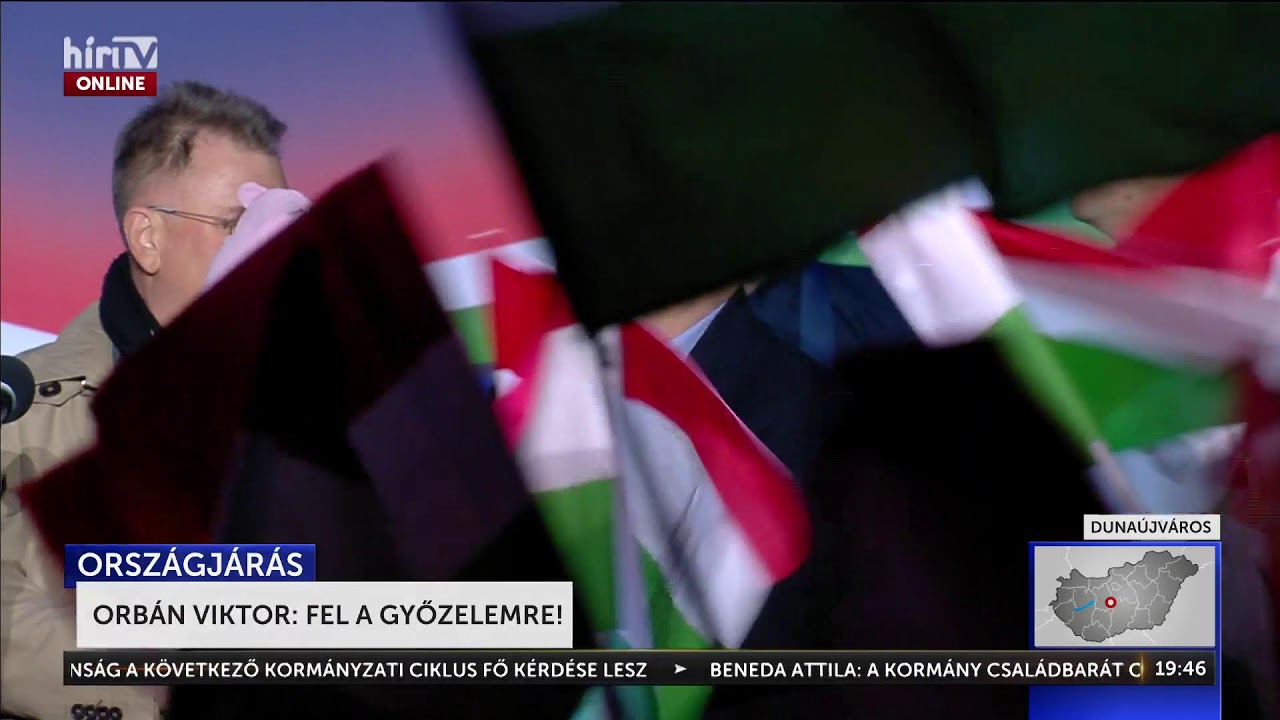 Orbán Viktor országjárása, Dunaújváros - élő közvetítés - HírTV