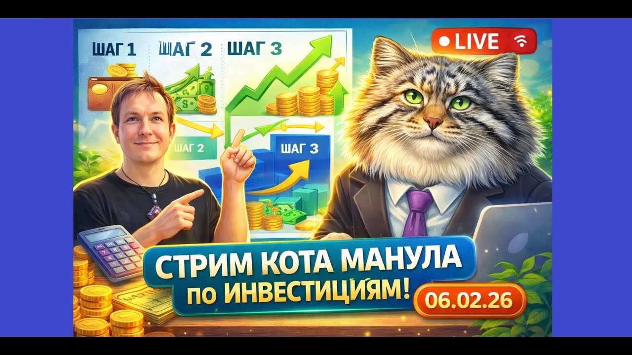 СТРИМ КОТА МАНУЛА ПО ИНВЕСТИЦИЯМ В ДОЛЛАР И АКЦИИ
