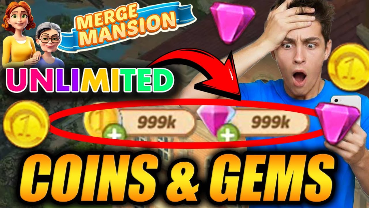 Merge Mansion Hack - Get Unlimited Free Gems & Coins!