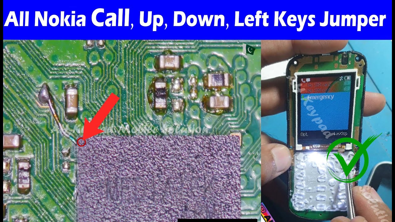 Nokia 130 Up, Down, Left key Call Button not working