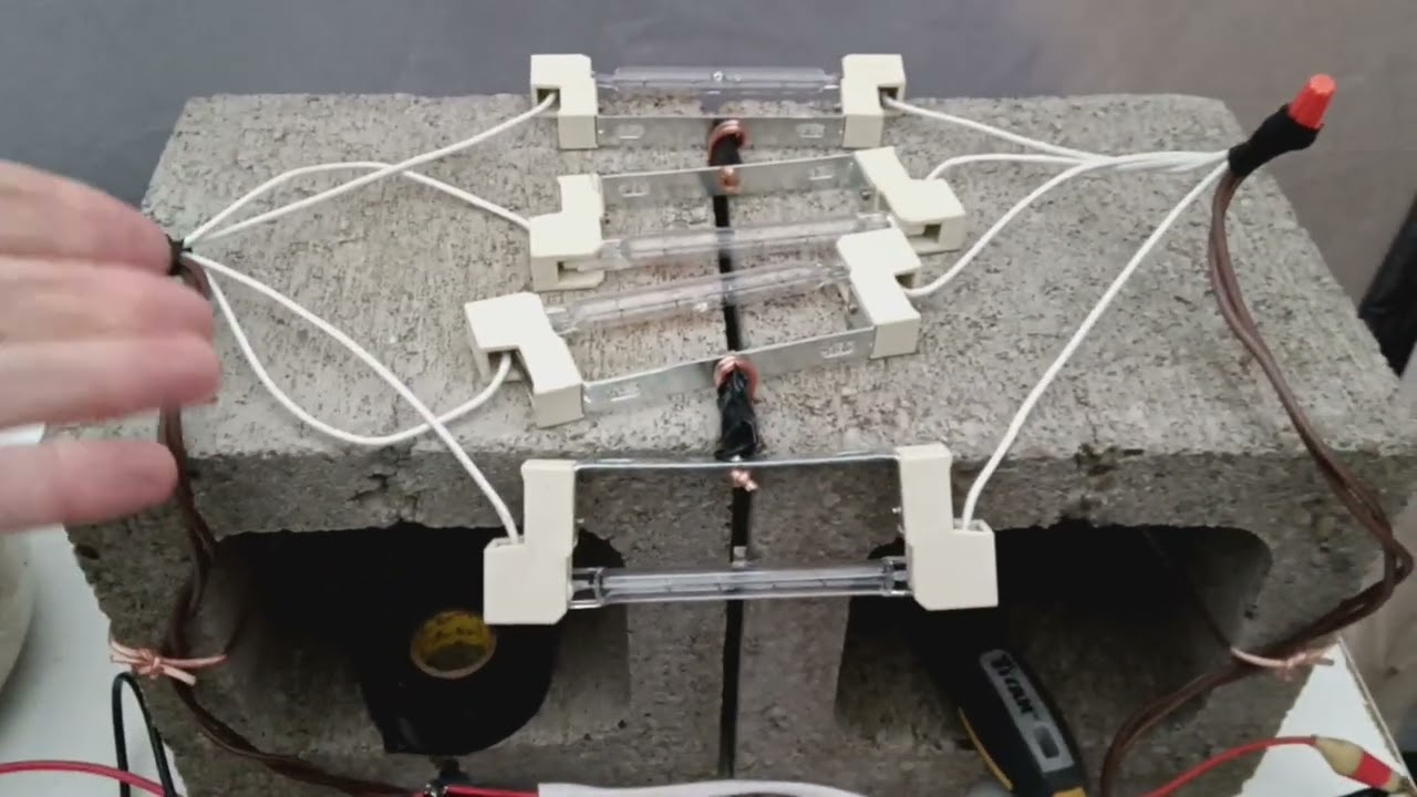 X4 out vs in with induced flat bifilar coil stack transformer 2nd test in daylight