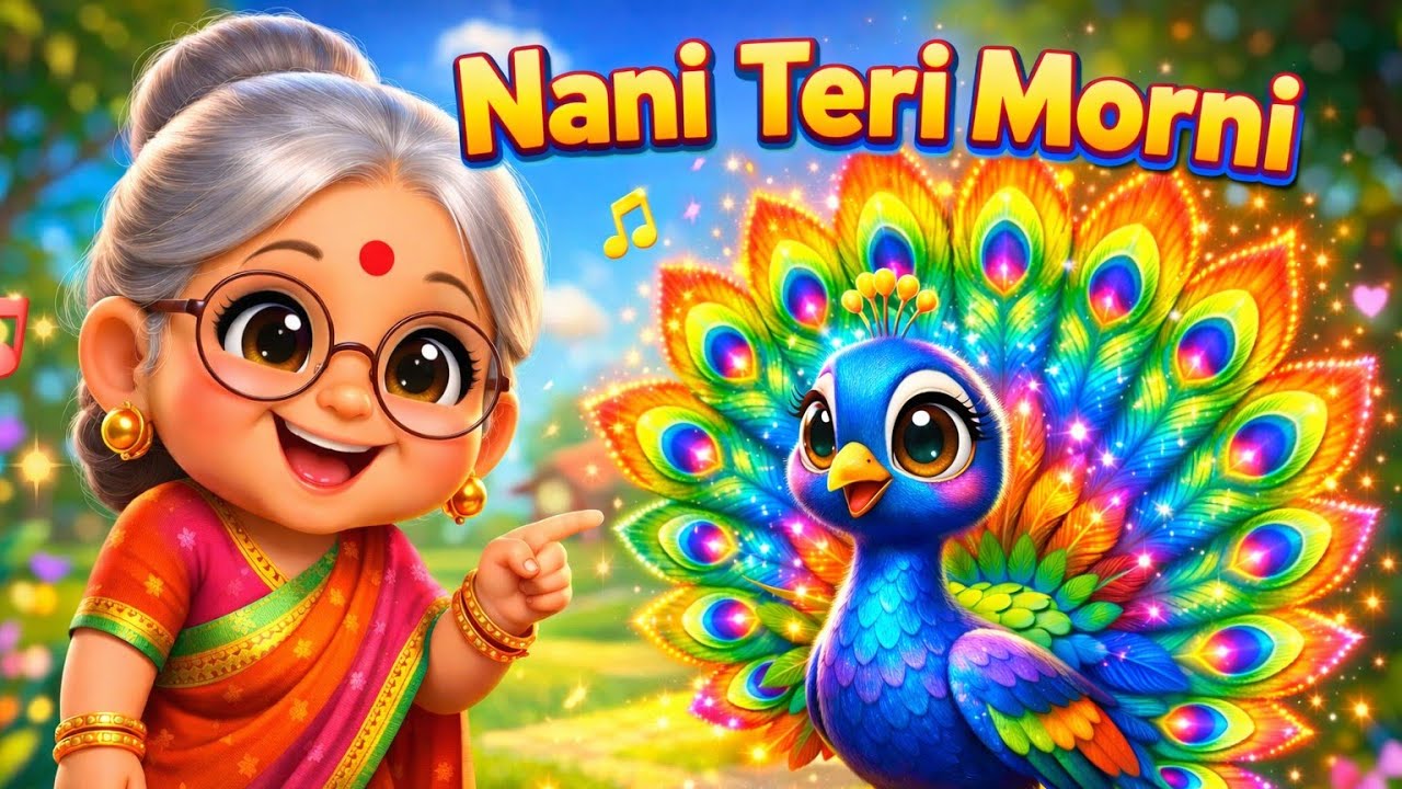 | Nani Teri Morni | Kids Hindi Rhymes | Baby Songs Hindi #nurseryrhymes #cartoon #cute #baby #love 