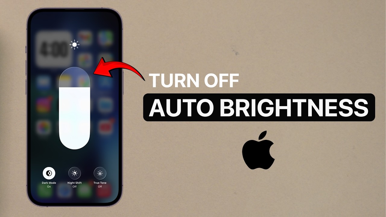 Как отключить автоматическую регулировку яркости на iPhone
