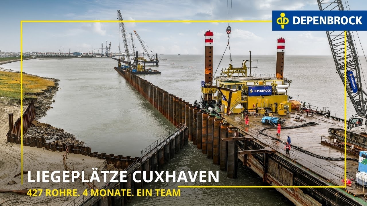 Großprojekt in Cuxhaven – So entstehen die Liegeplätze 5-7!