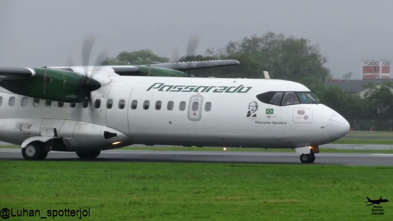 ATR 72-500 Passaredo - VoePass - (PR-PDW)-(Retro Livery)- Pouso em Joinville 04/11/2024