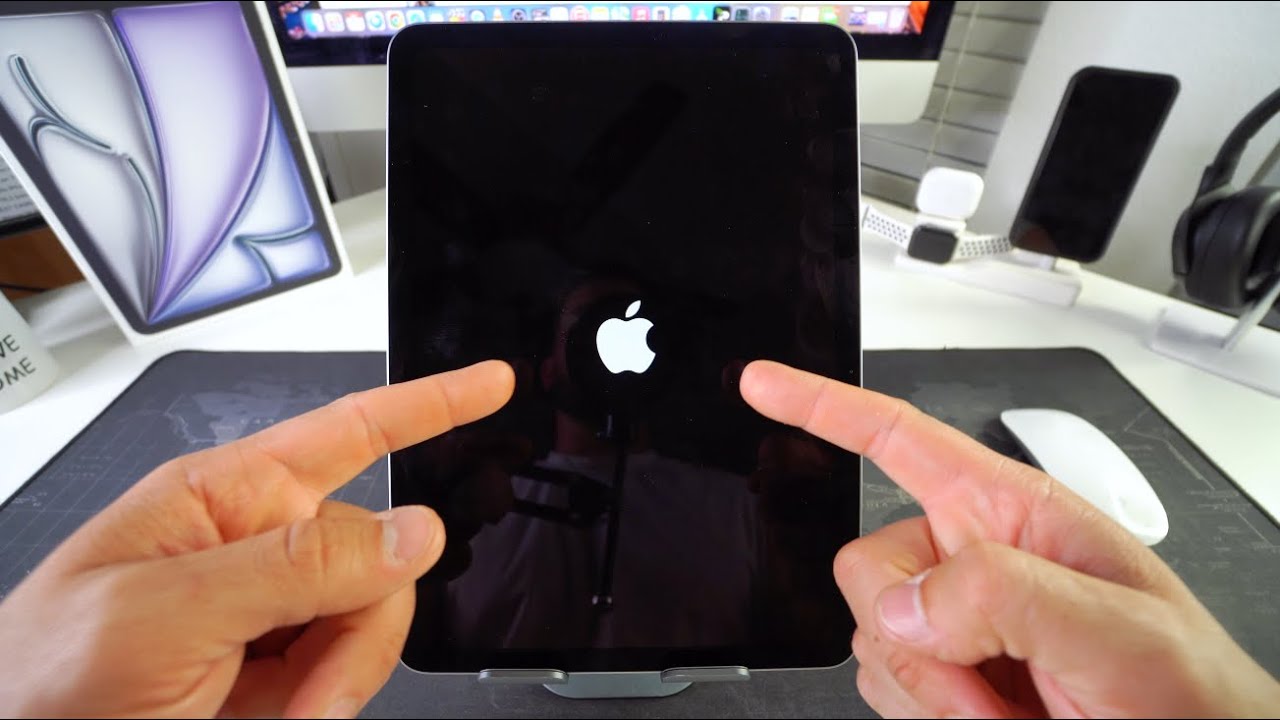 How to Force Restart & Reboot Apple iPad Air M3 - Frozen Screen Fix