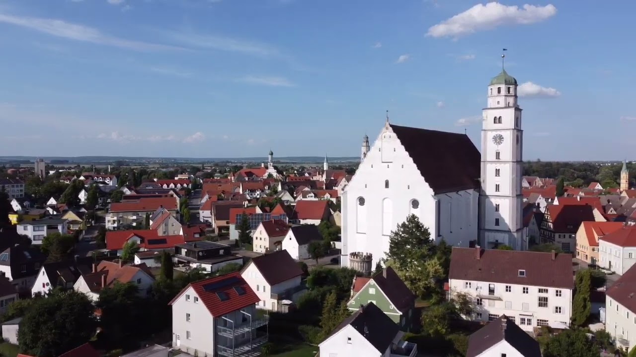 Lauingen (Donau) from Air