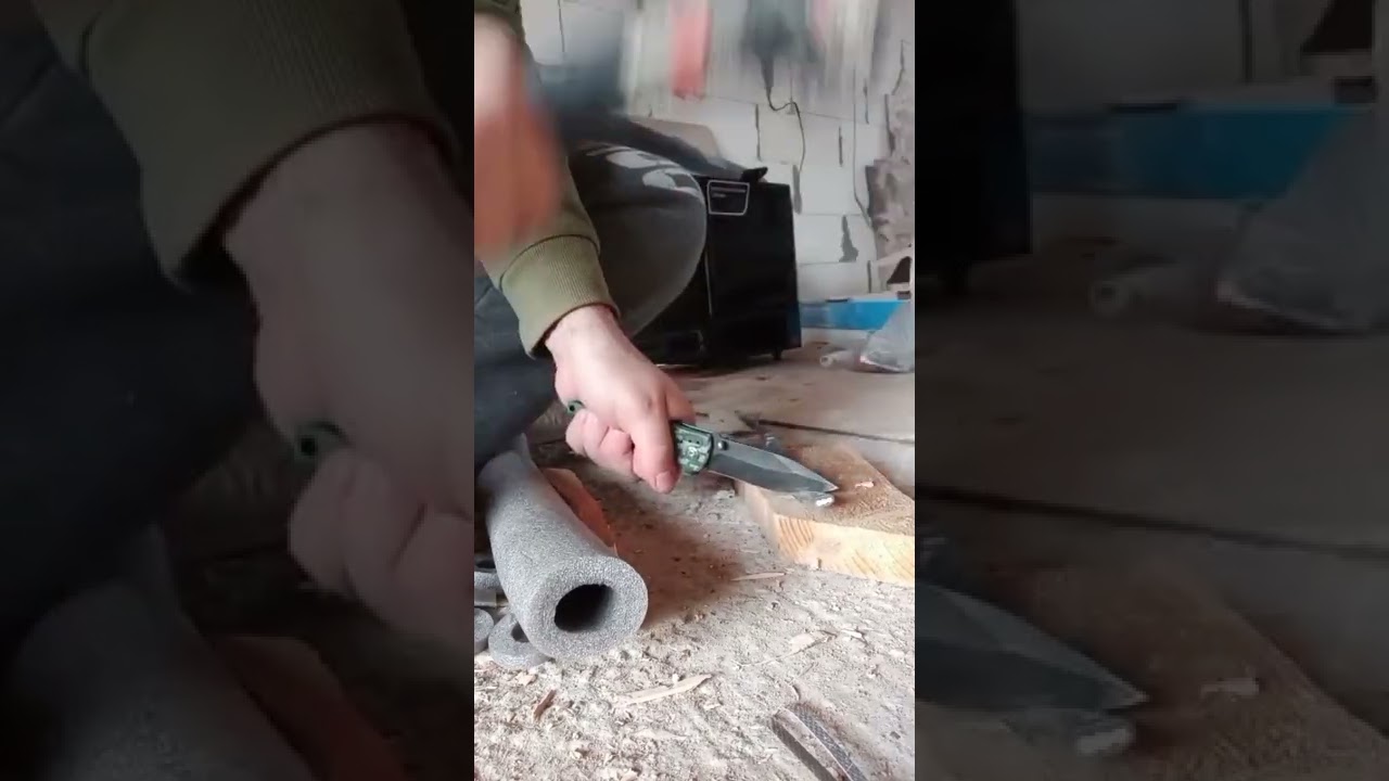 Короткий hard use test ножа boker b048
