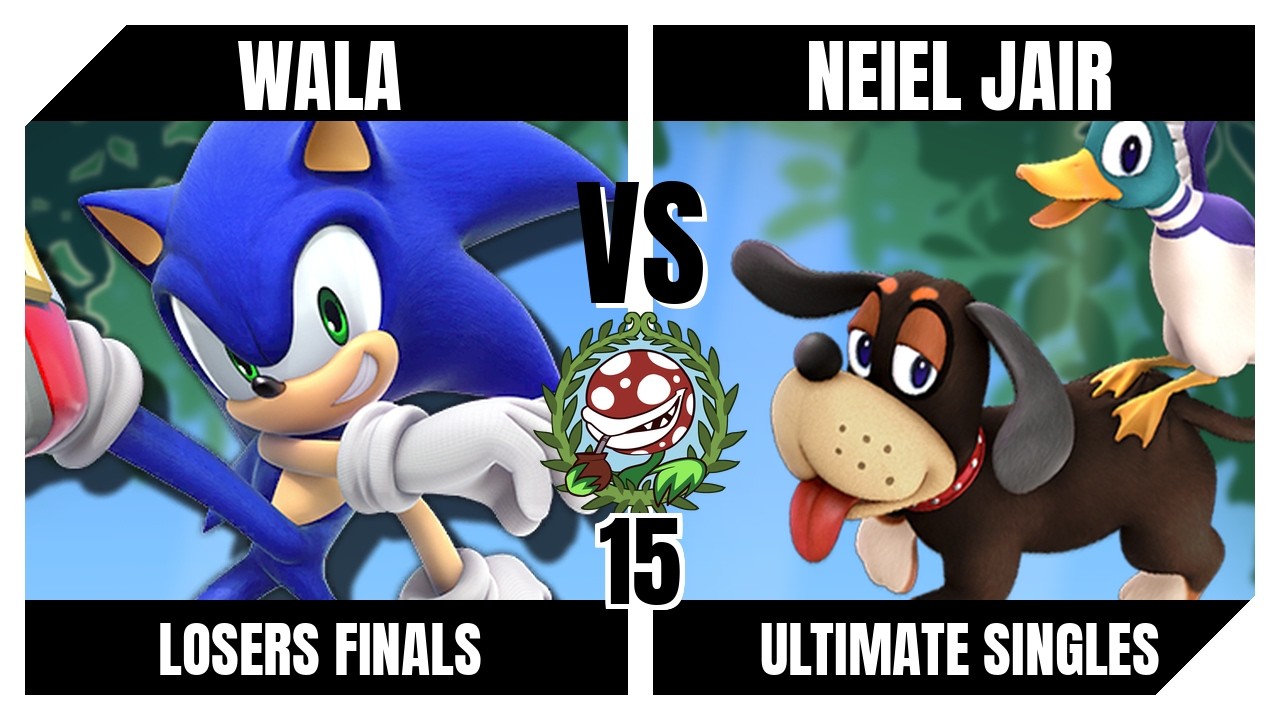 Piranha Garden 15 Losers Finals - Wala (Sonic) Vs. Neiel Jair (Duck Hunt) Smash Ultimate (SSBU)