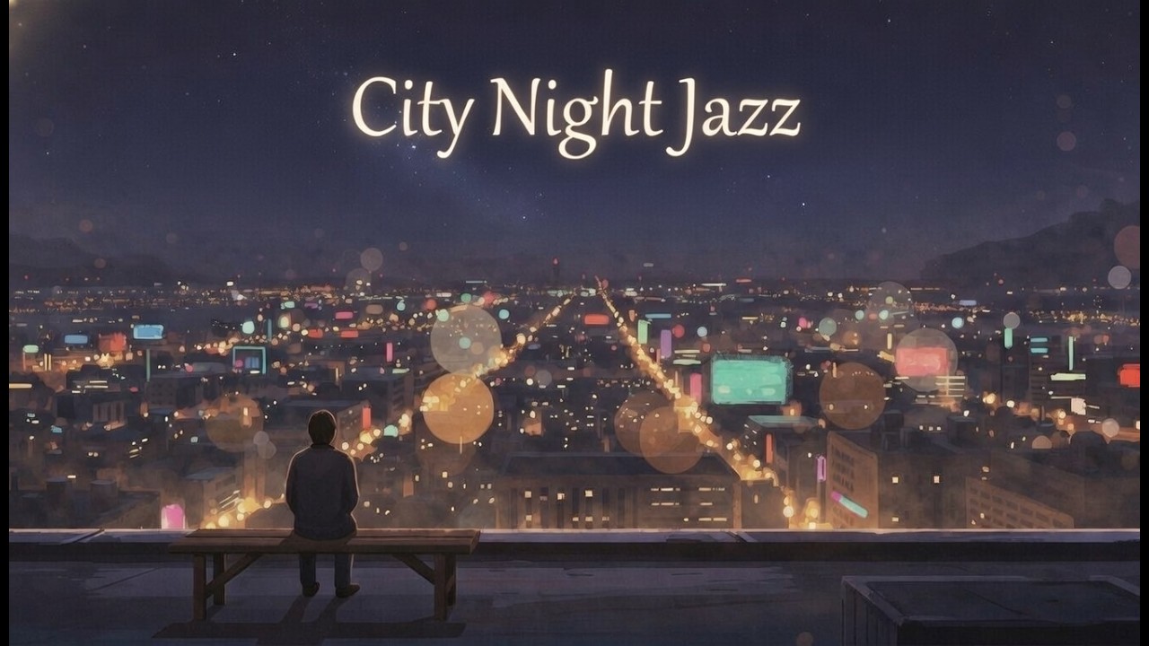 Late Night City Lofi Jazz 🌃🎷 Smooth Urban Night Music for Chill & Study