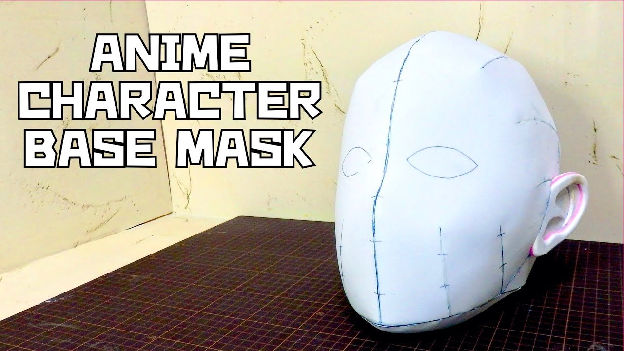 【型紙】アニメキャラクター用ベースマスクの作り方。
