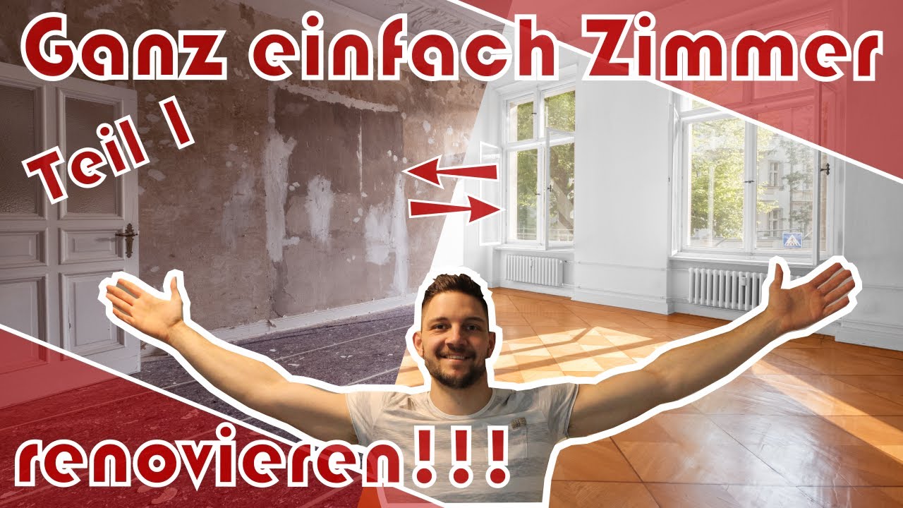 Richtig Zimmer renovieren! │ Teil 1 │ Trockenbau und Spachteln │ Anleitung für Anfänger