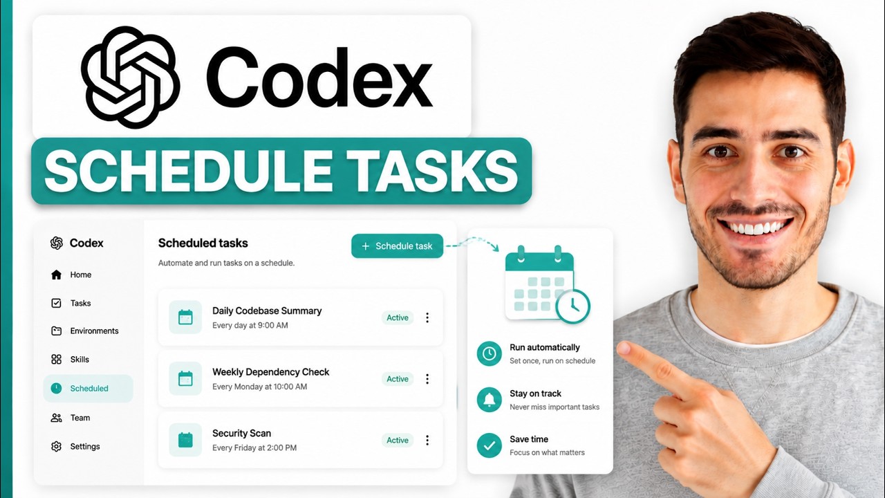 How To Schedule Tasks Using ChatGPT Codex (Full Guide)