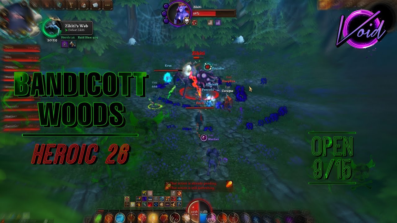 BANDICOTT WOODS HEROIC 26 RAID – VILLAGERS AND HEROES
