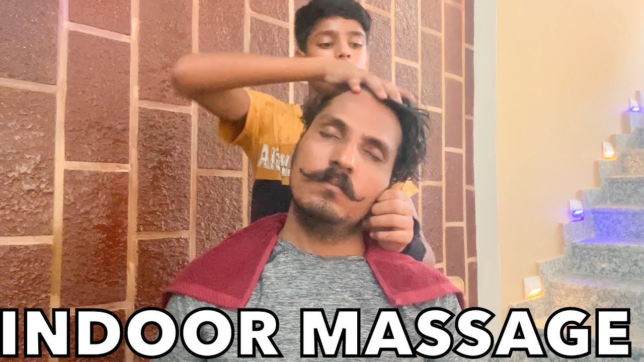 ASMR INDOOR HEAD MASSAGE BY INDIAN KID MASSEUR CHHOTU TO YOGi | ASMR CITY |