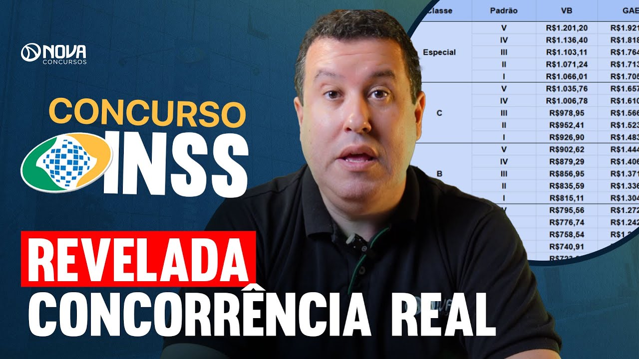 CONCURSO INSS 2025: CONCORR&Ecirc;NCIA REAL NO &Uacute;LTIMO EDITAL N&Iacute;VEL M&Eacute;DIO 🔴