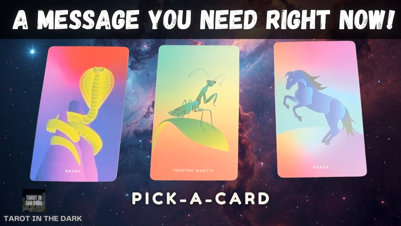 A Message You Need, RIGHT Now! | Pick-a-card | Tarot Reading