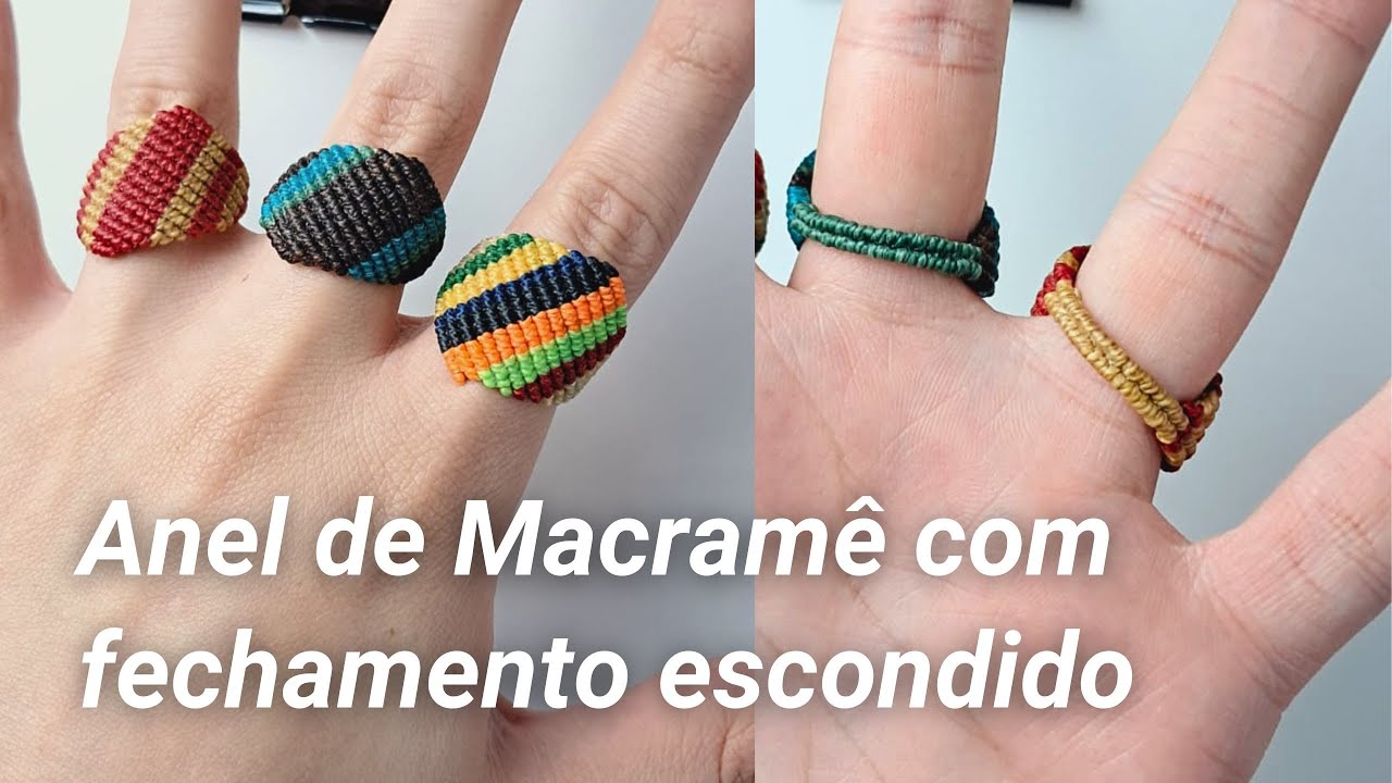 Anel de Macramê - TUTORIAL