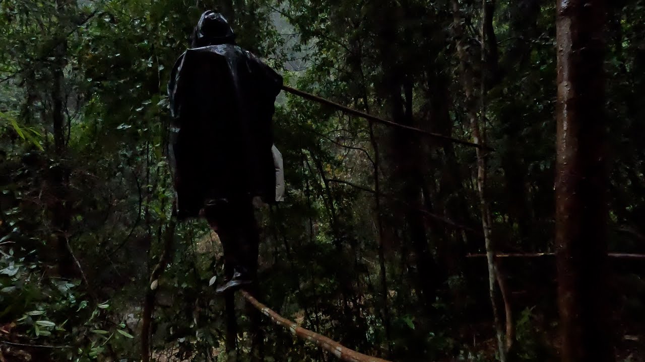 钓鱼佬的荒野生存初体验，遭遇大雨天崩开局