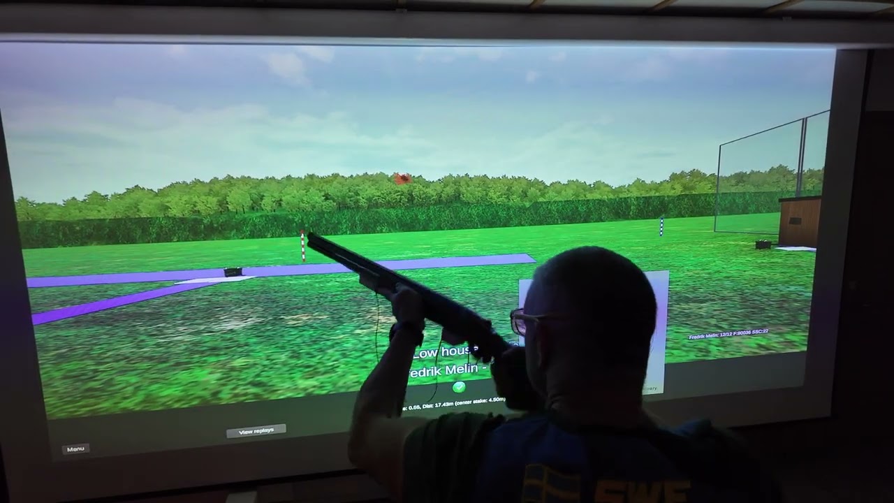 A full round of Olympic Skeet, flash clays!