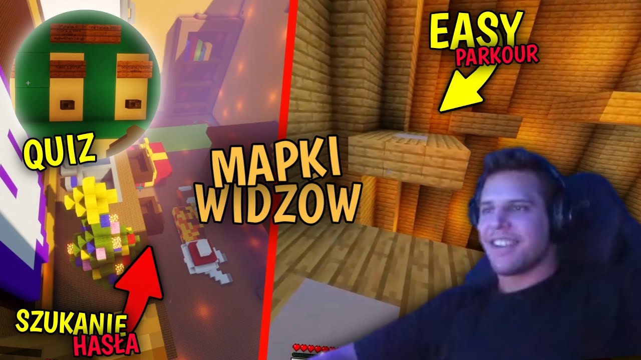 PRZYJEMNY PARKOUR, SZUKANIE HASŁA i QUIZ | ZONY i DMG - MAPKI OD WIDZÓW #7