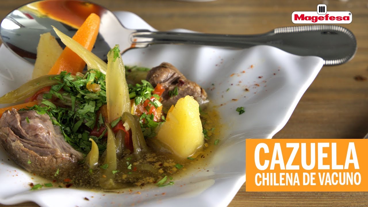CAZUELA CHILENA de VACUNO en olla a presión eléctrica EASYEXPRESS I Receta chilena MAGEFESA 👨‍🍳