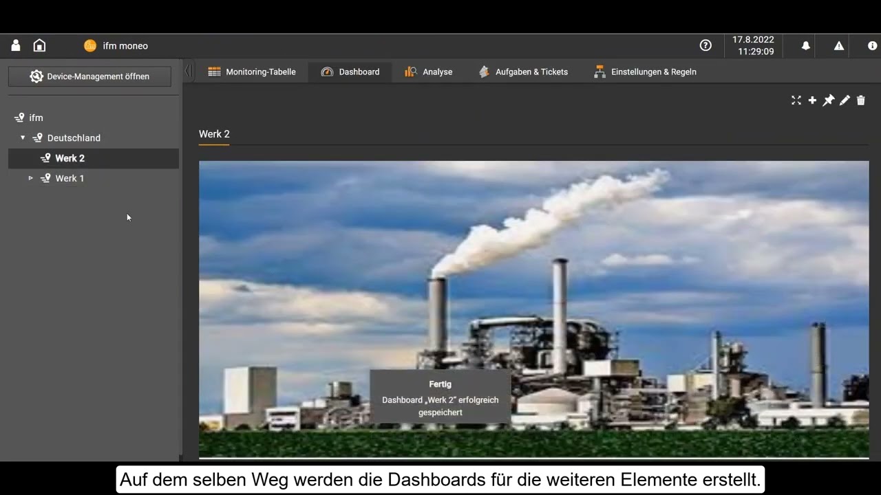 How to Moneo – Ein Dashboardverzeichnis in Moneo einrichten