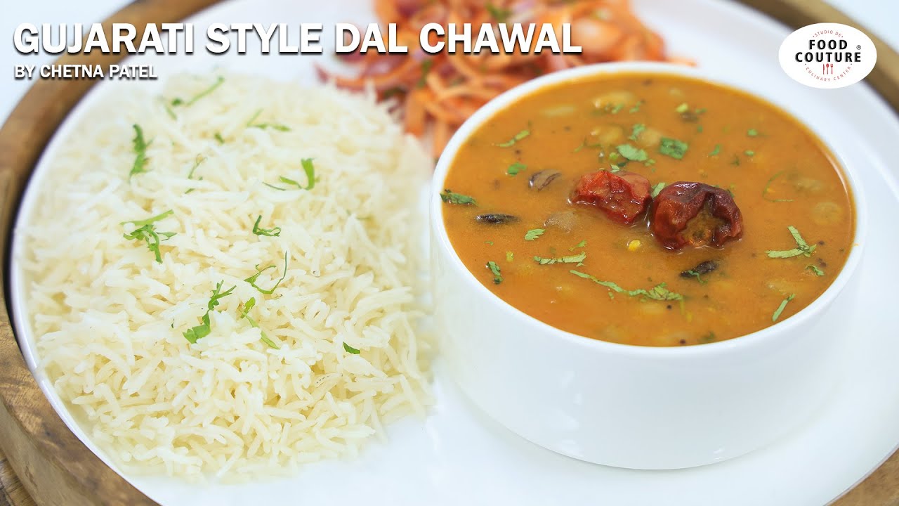 Gujarati Style Dal Rice - Wedding Style - ખાટ્ટા મીઠા દાળ ભાત | Food Couture by Chetna Patel