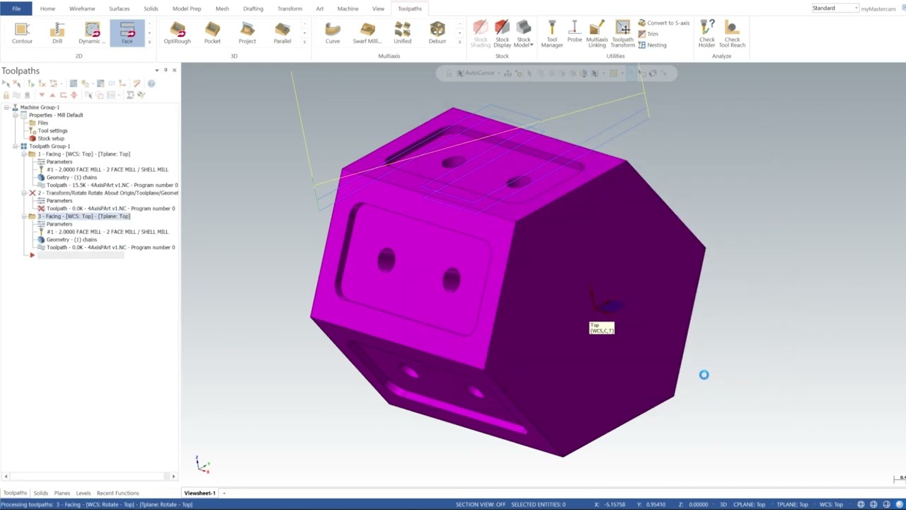 Mastercam - Учебное пособие для начинающих по 4Axis