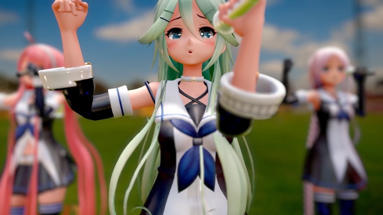 【MMD艦これ】山風・江風・海風で[Dream Fighter]【Ray-MMD】