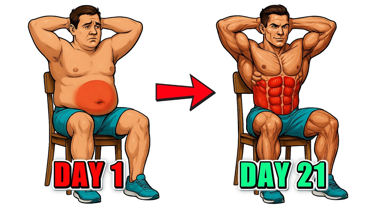 10 Minutes Chair Exercises For Belly Fat