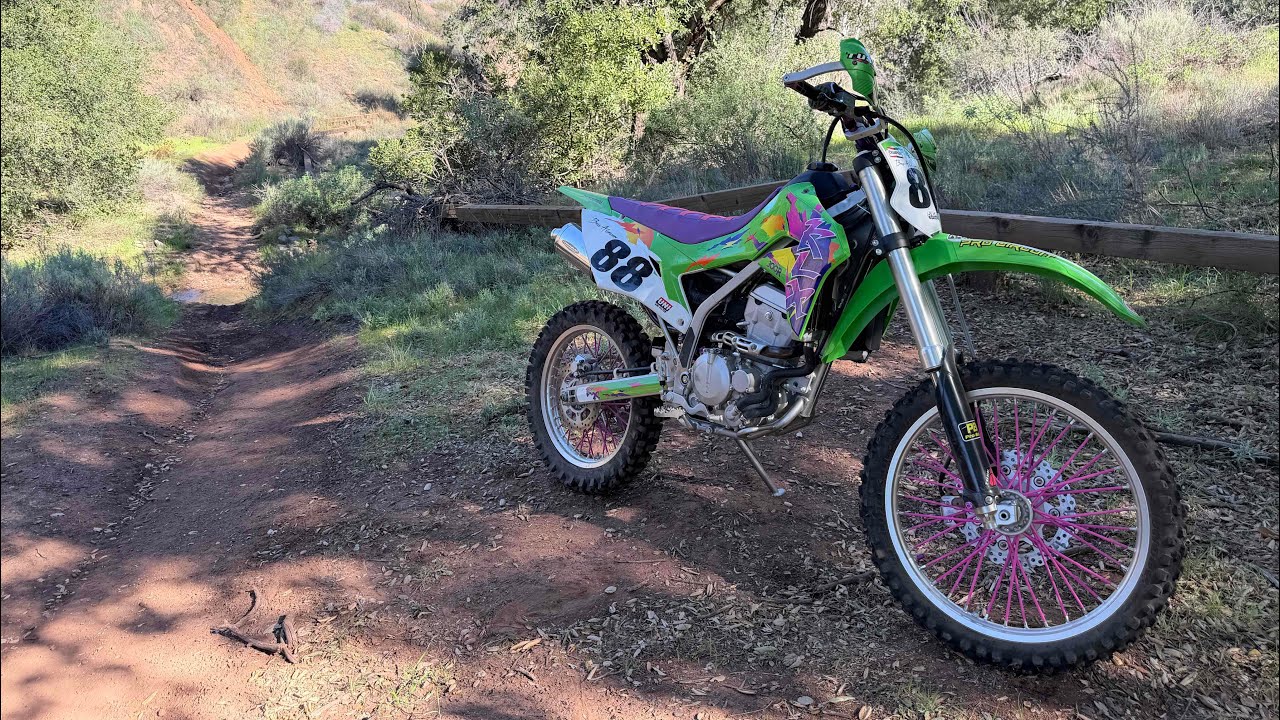 KLX-300R fun single track trail