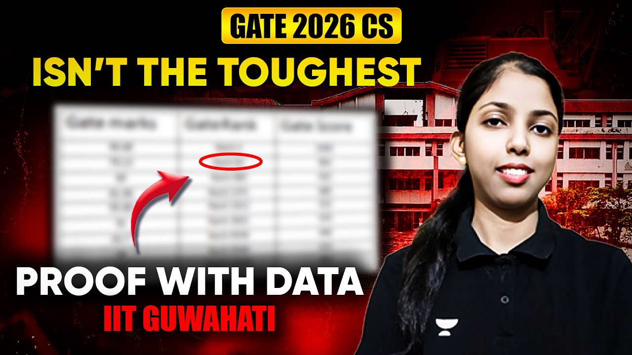 GATE 2026 CS Isn’t the Toughest — Proof with Data (IIT Guwahati) By Sweta Ma'am