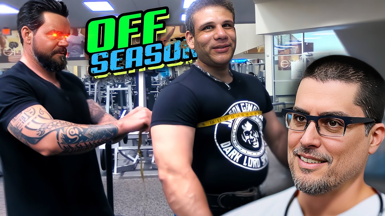 A day after Christmas, Big Brad Wolf measures Jason's body fat percentage with Andrew at LA Fitness.