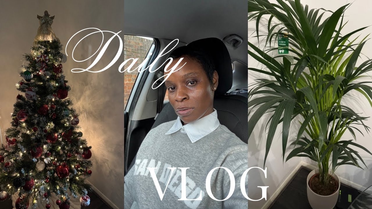 VLOGMAS || Новое растение (хризантема), украшение ёлки, распаковка покупок, ямайское рагу из рыбы...